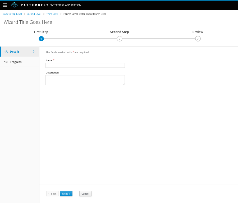 Embedded wizard example