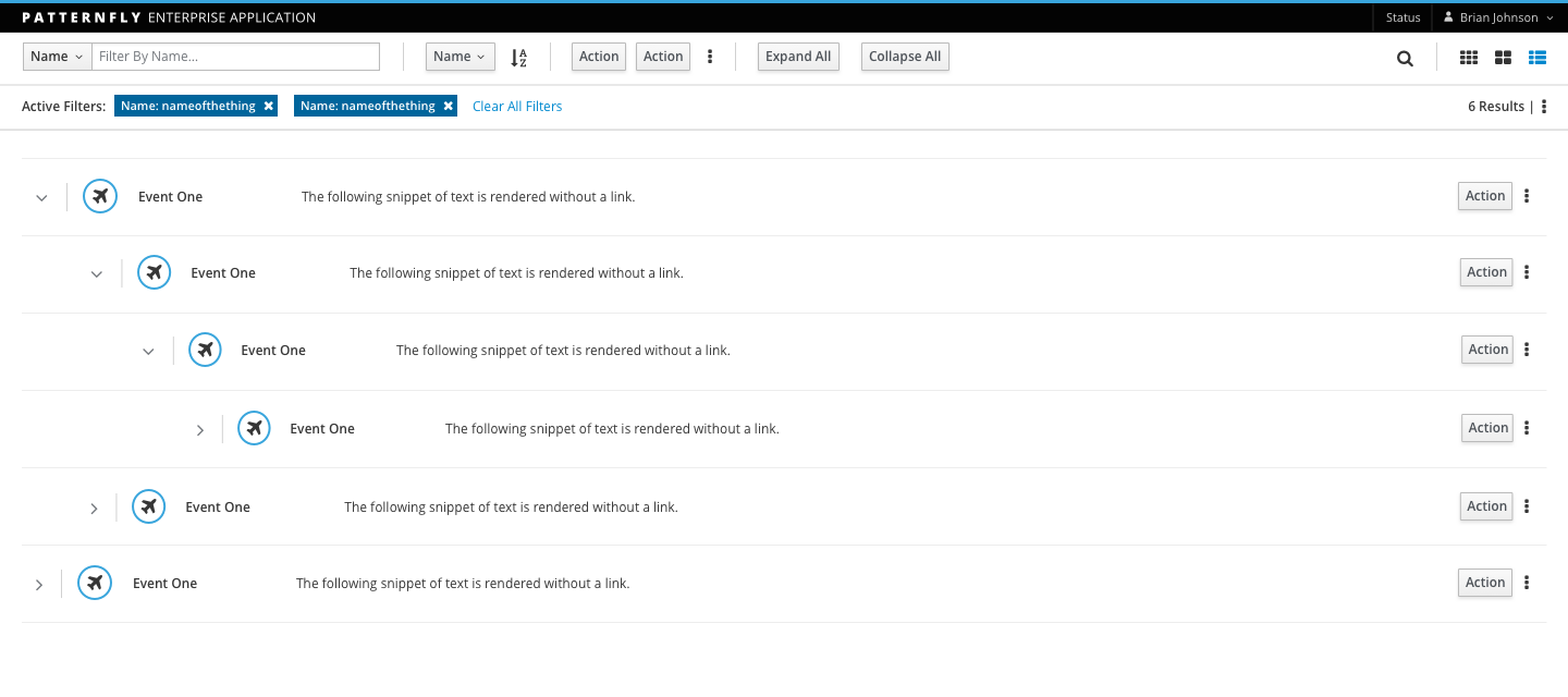 Tree List view with Multi-Child Expansion