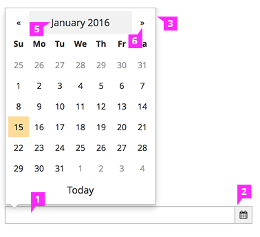 Expanded Datepicker