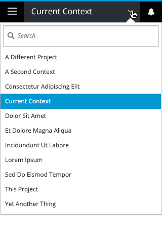 Context Selector Mobile