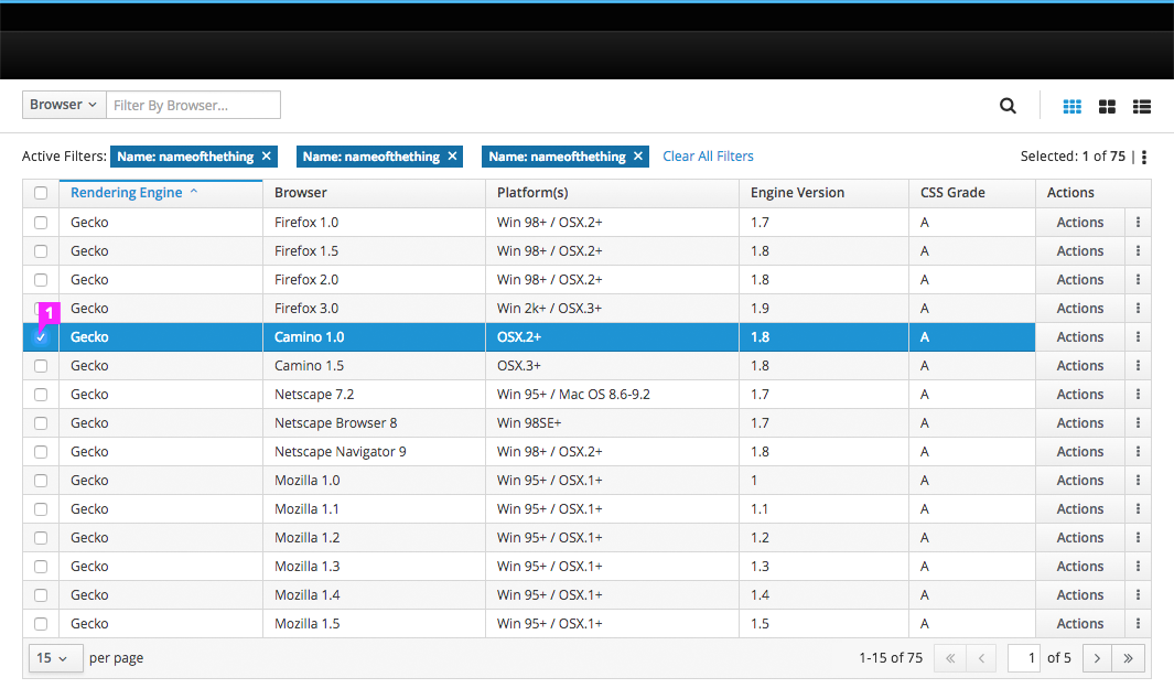 Pagination Select 3