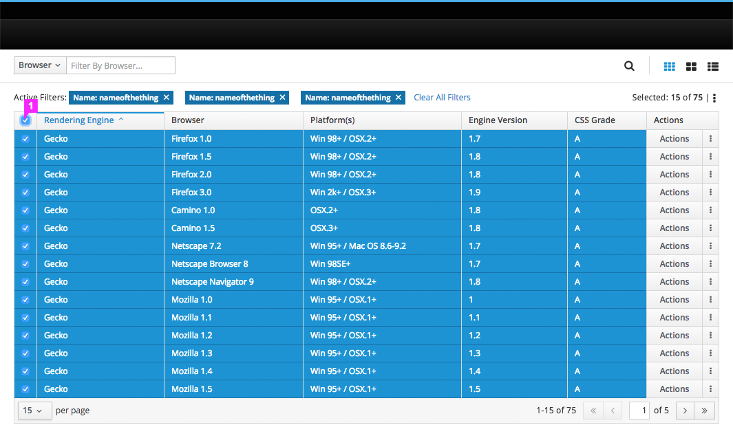 Pagination Select 4